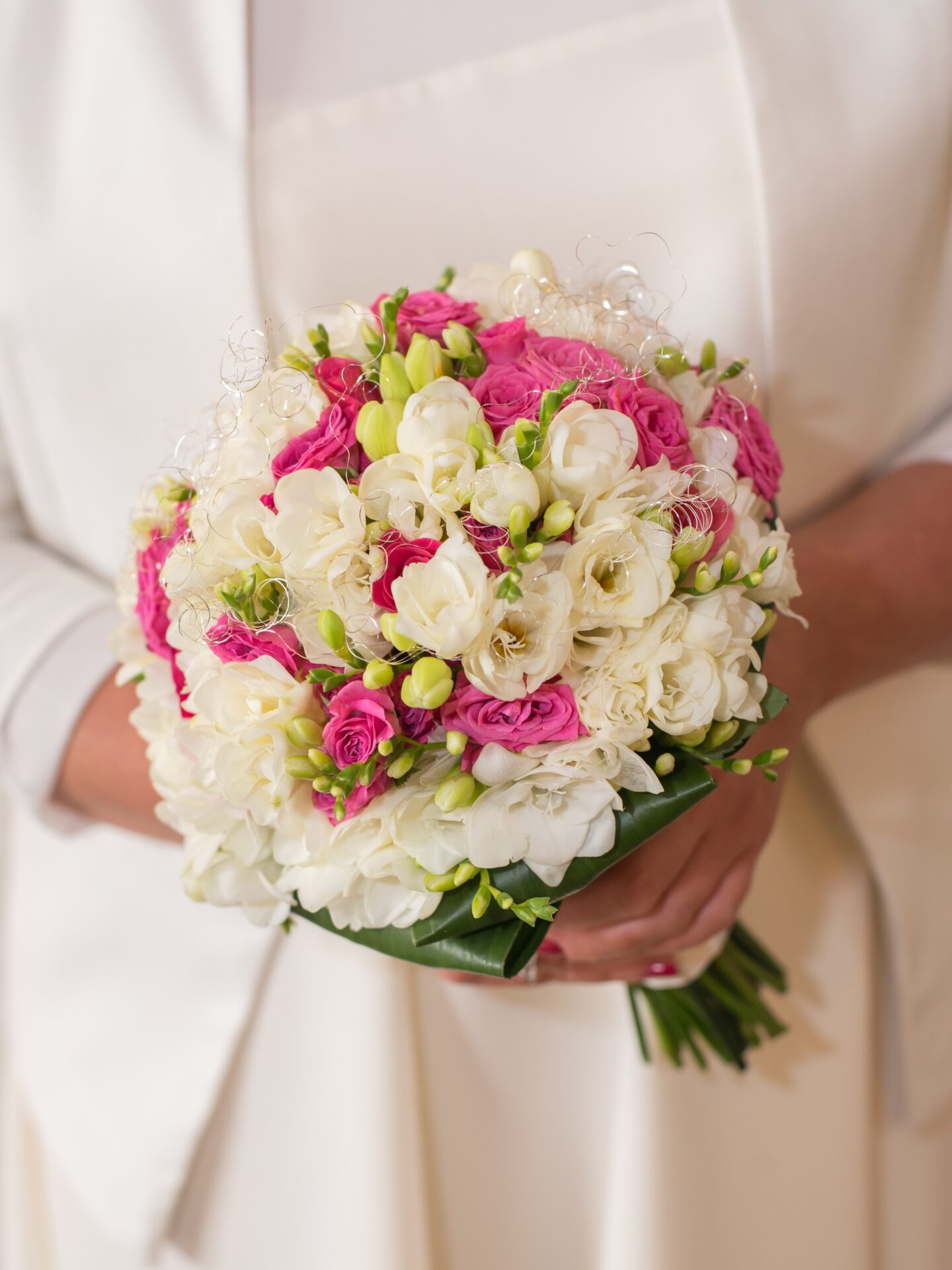 Pink-weisser Blumenstrauss