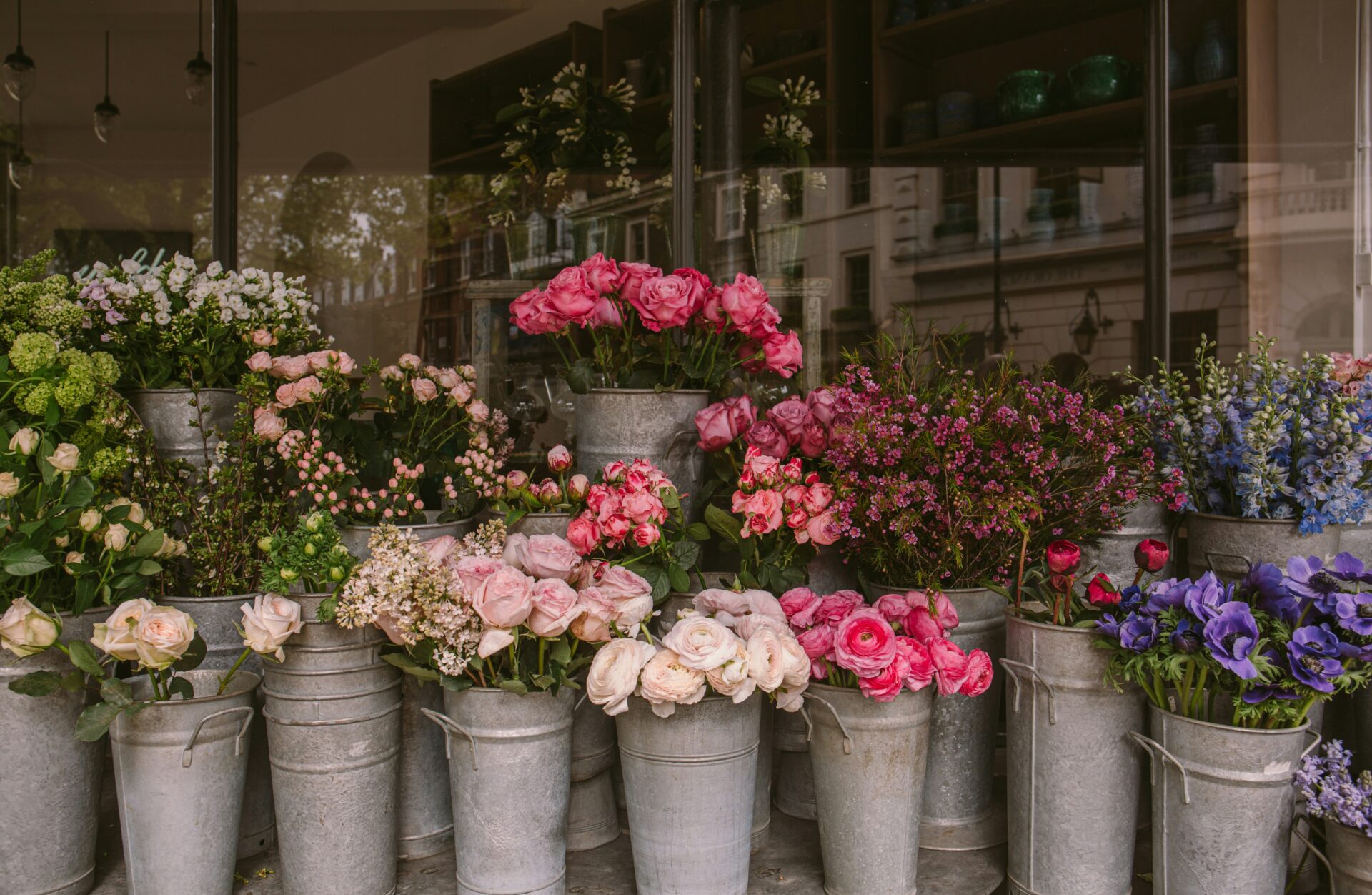 unterschiedliche Blumensträusse
